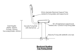 Backrest Seating Top Fixing Detail