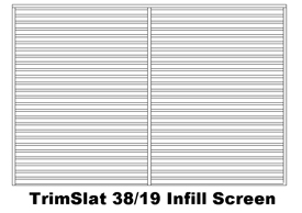 TrimSlat 38/19 Infill Screen (code: ITS38)