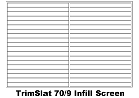 TrimSlat 70/9 Infill Screen (code: ITS70)