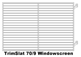 TrimSlat 70/9 Windowscreen (code: WTS70)